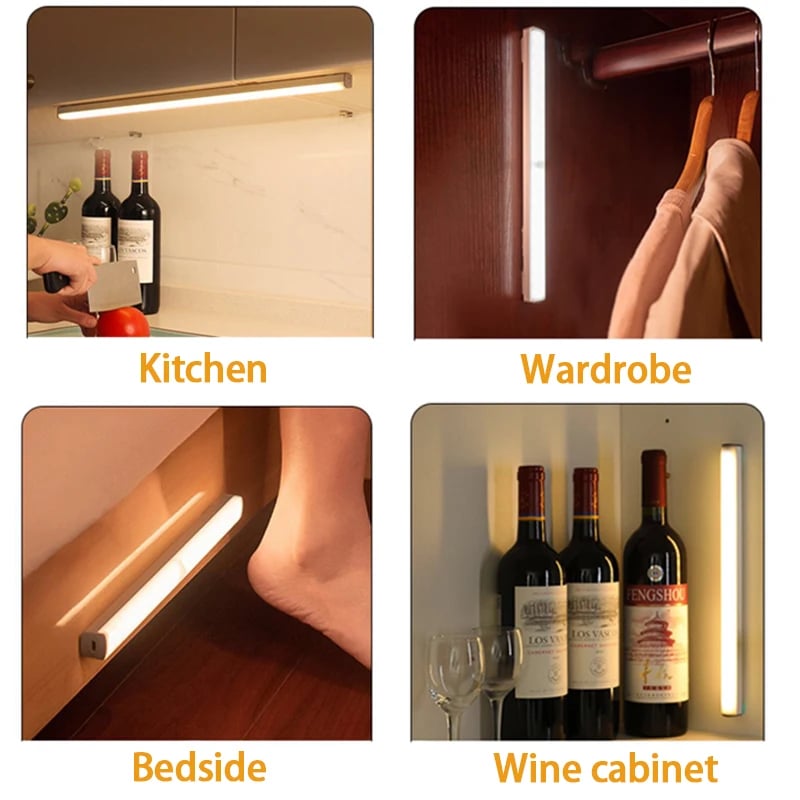 🔥LAST DAY SALE 49% OFF - 💡 Punch-free Smart Sensor Magnetic Rechargeable LED Lights