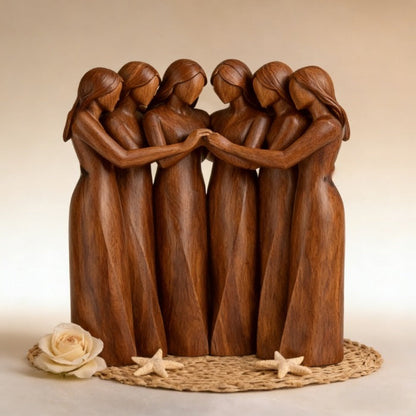 💖🔥LAST DAY 51 % OFF👩🏻‍🤝‍👩🏻Celebrates Friendships Sisters Sculpture🎁Christmas, Thanksgiving Day, Birthday Gifts