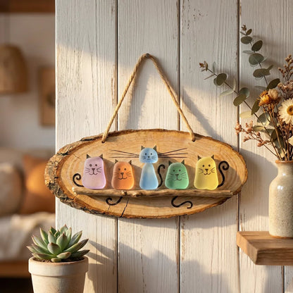 😻💕 Super Cute Sea Glass Cat Wall Hanging ✨🐾