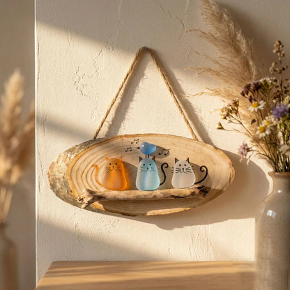 😻💕 Super Cute Sea Glass Cat Wall Hanging ✨🐾
