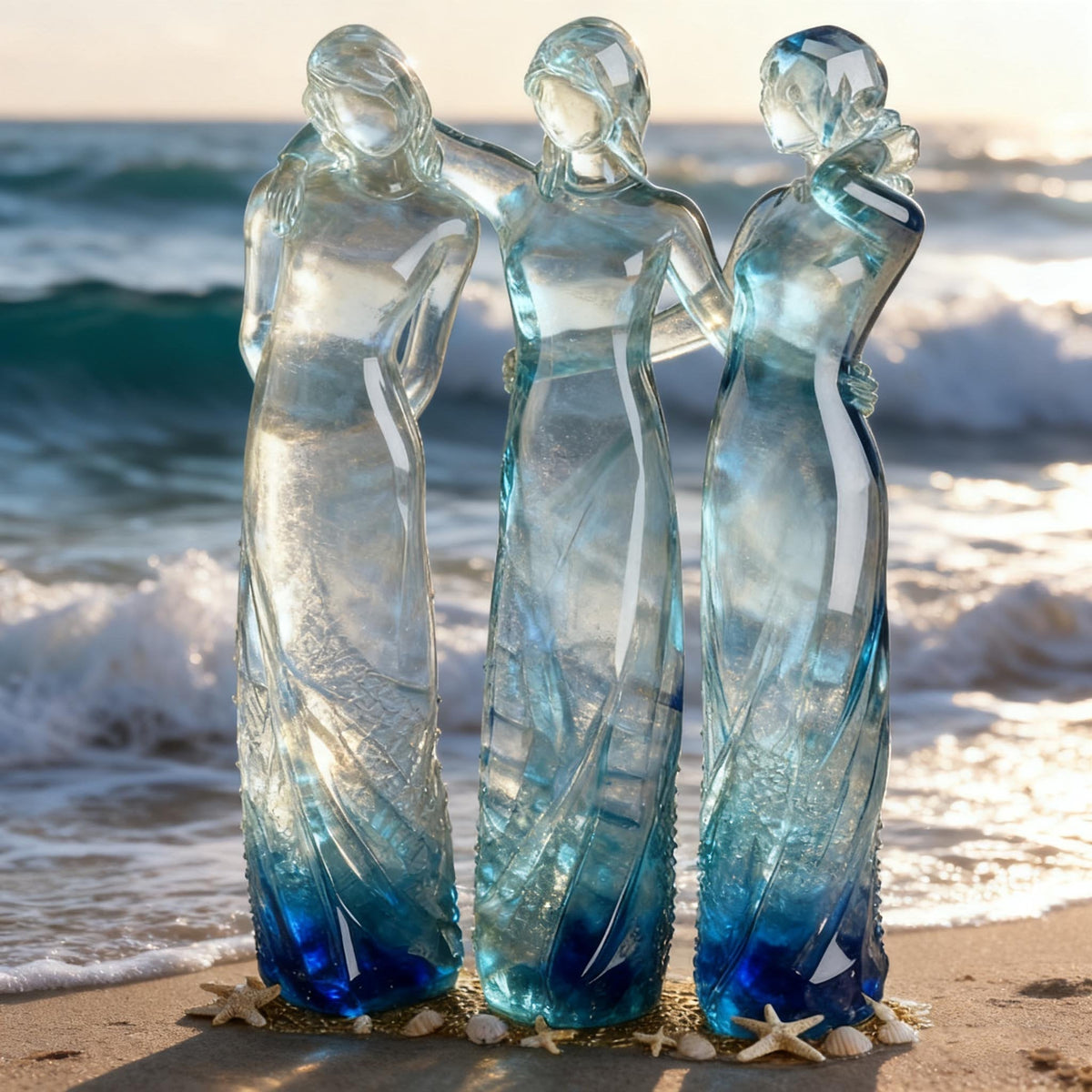 🌊Sisters by My Side, Celebrates Friendships Three Sisters Sculpture