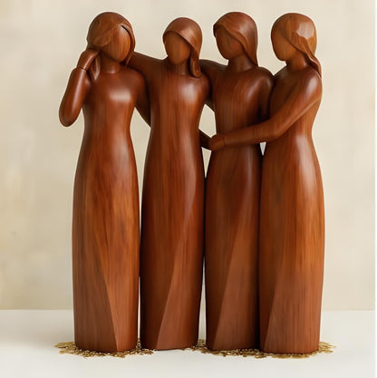 💖🔥LAST DAY 51 % OFF👩🏻‍🤝‍👩🏻Celebrates Friendships Sisters Sculpture🎁Christmas, Thanksgiving Day, Birthday Gifts